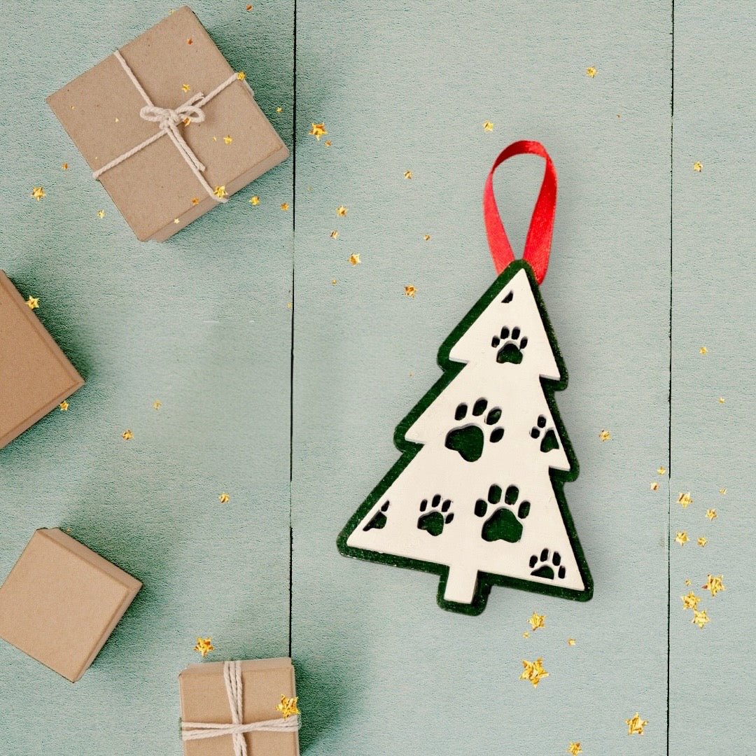 Paw Print Tree Ornament