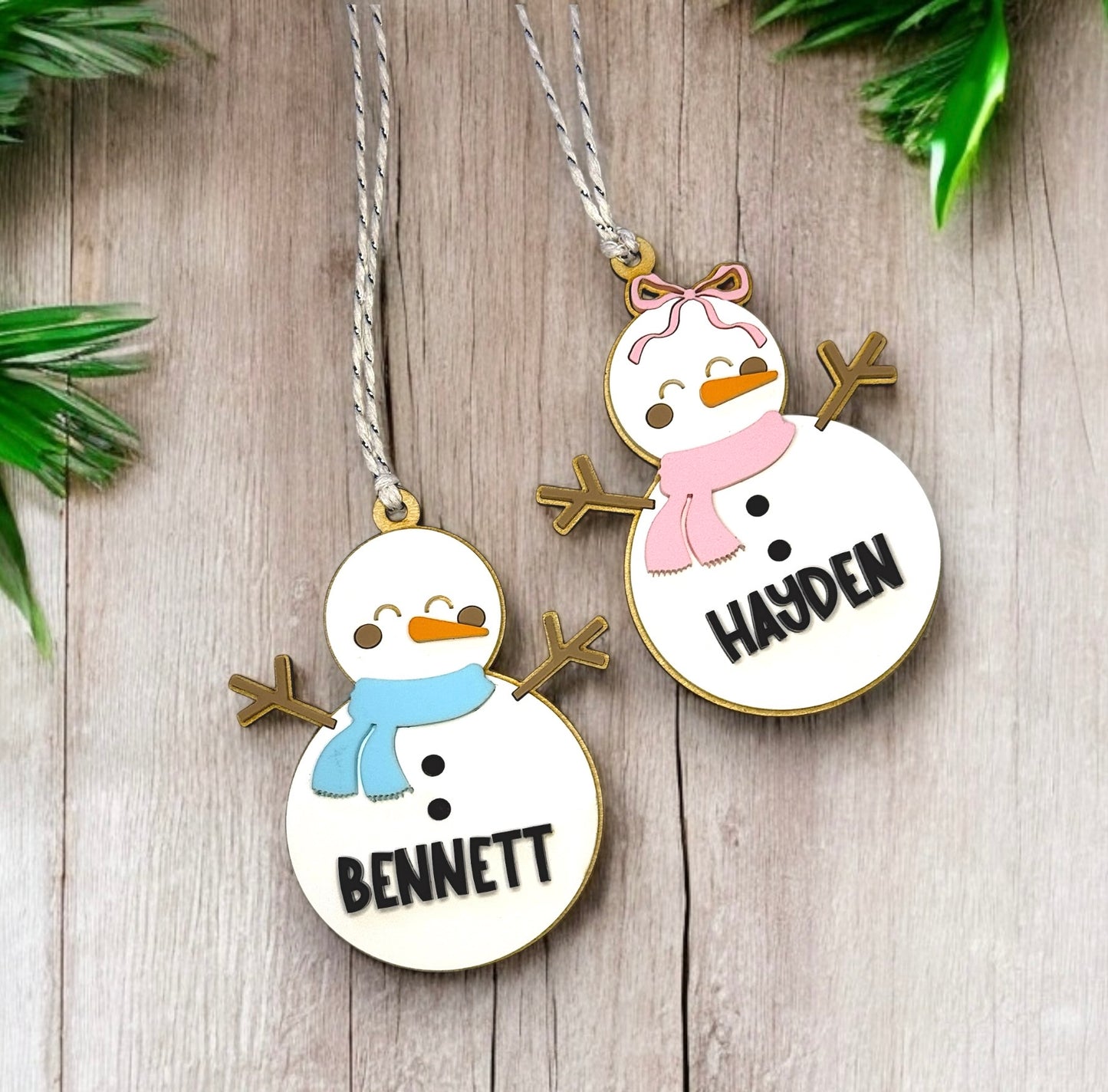 Snowmen Stocking Tags