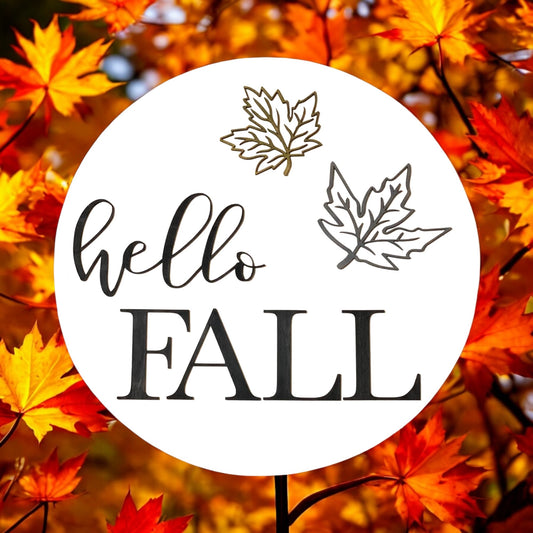 Hello Fall Door Sign