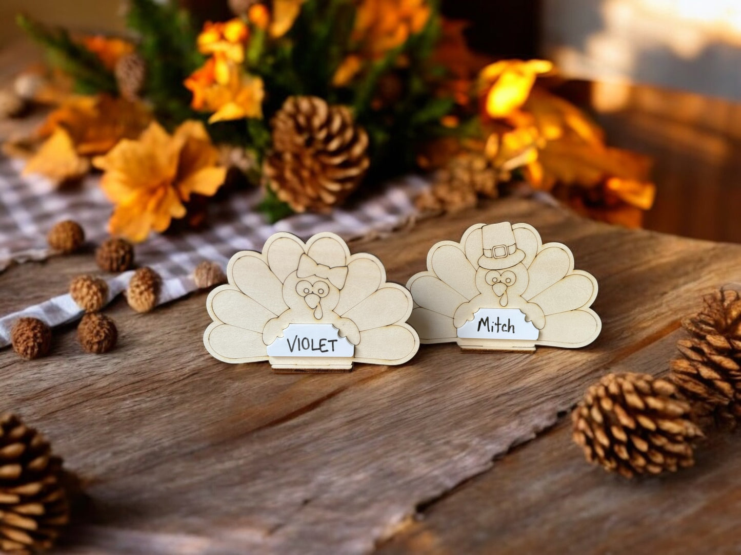 Reusable Turkey Place Cards