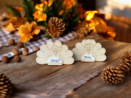 Reusable Turkey Place Cards